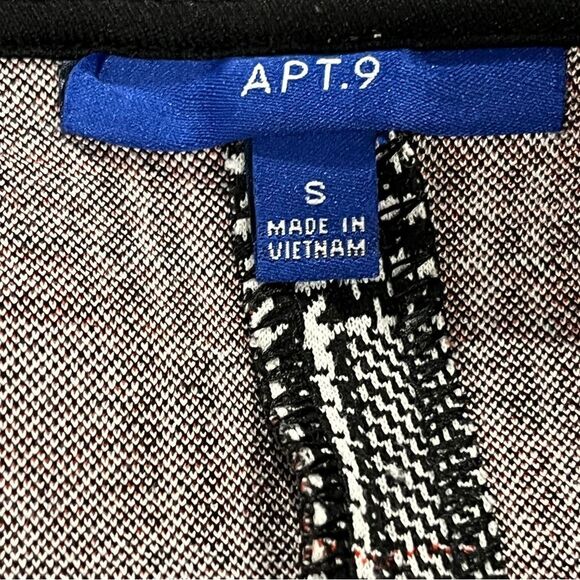 Apt 9 Classic Plaid houndstooth Sleeveless Dress size small - Picture 7 of 11